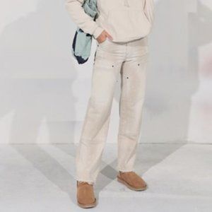 Urban Outfitters BDG High-Waisted Carpenter Jean - Ivory - Size 24